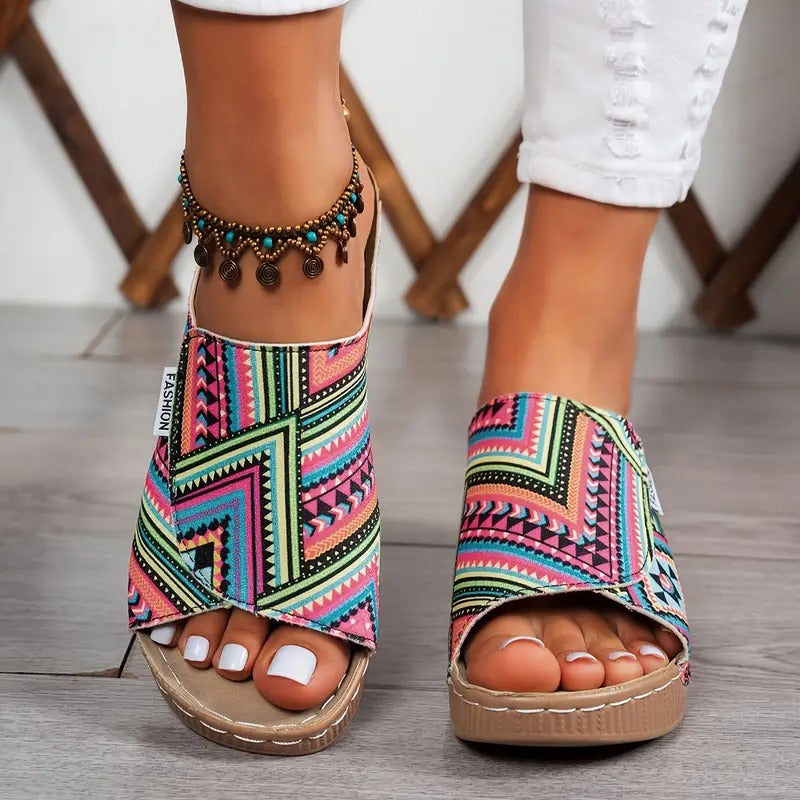 Sandale Romy à semelle talon compensé confort de 6.5 cm