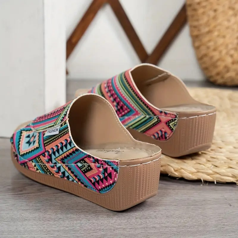 Sandale Romy à semelle talon compensé confort de 6.5 cm