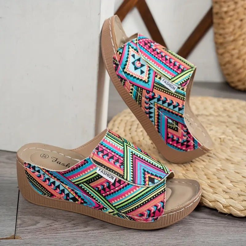 Sandale Romy à semelle talon compensé confort de 6.5 cm